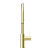 Mecca Pull Out Sink Nero Mixer With Vegie Spray - Brushed Gold